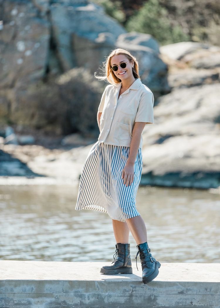 Secondary product image for "Tilda Skirt Stripe Melange"