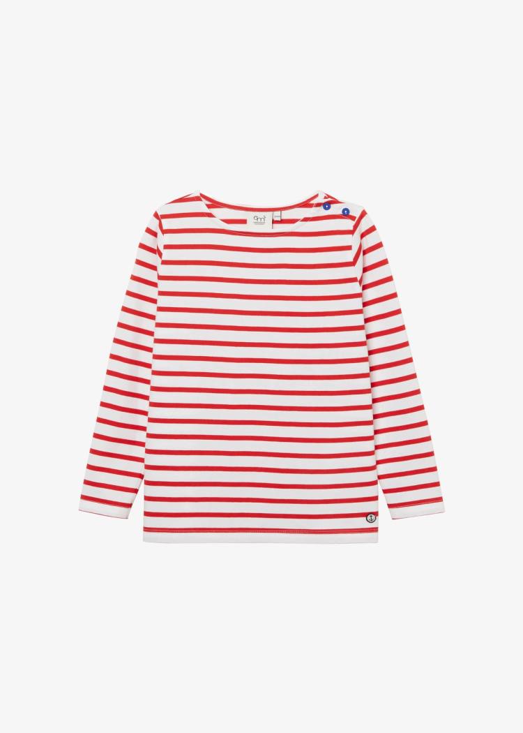 Secondary product image for "Marine Stripe White Red Child"