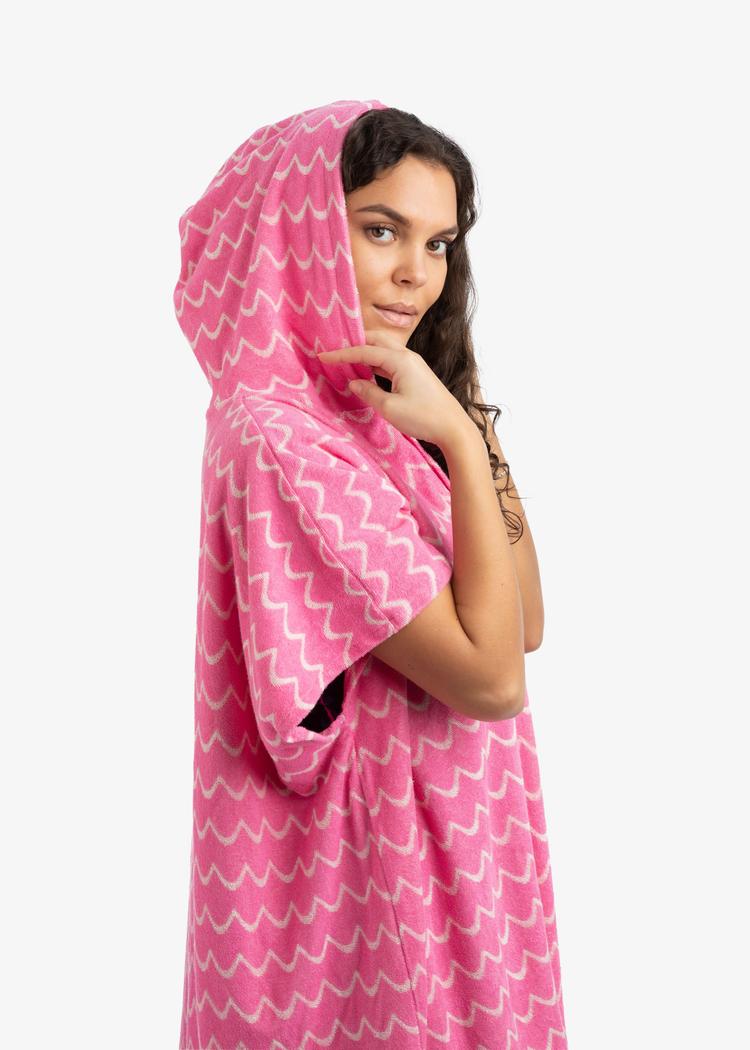 Secondary product image for "Terry Poncho Wave Pink"