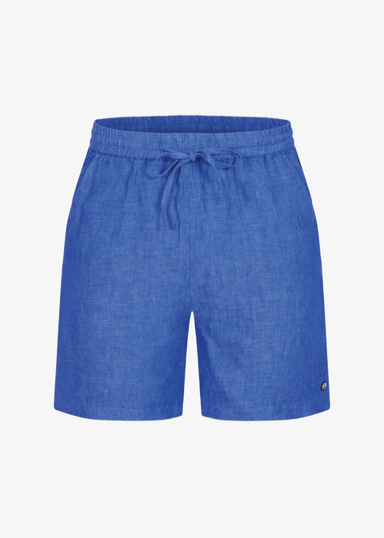 Secondary product image for "Boj Shorts Linen Blue"