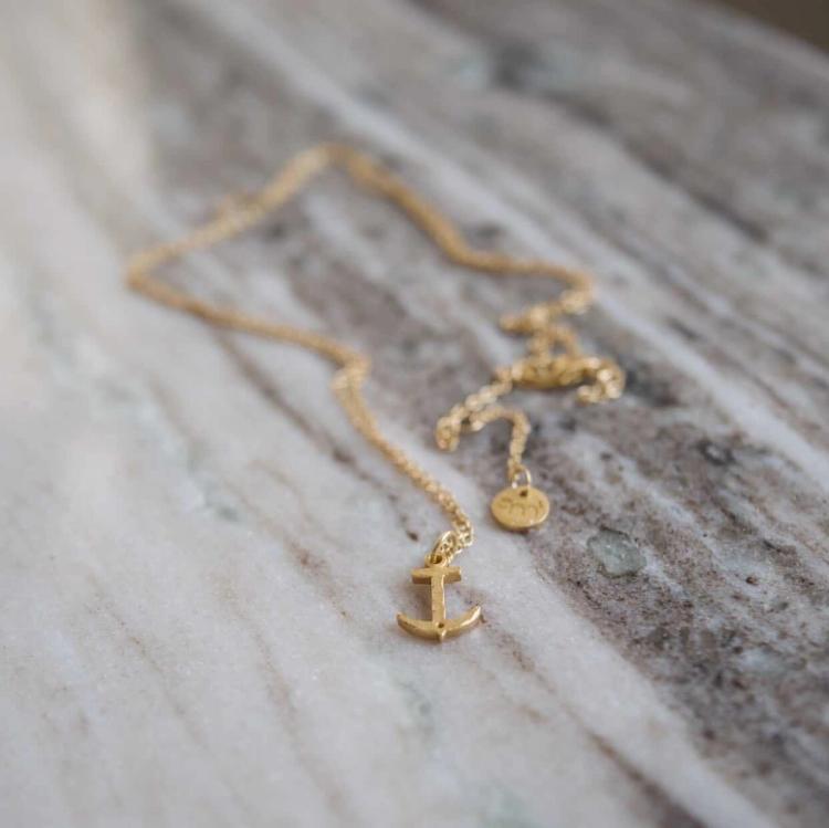 Secondary product image for "Necklace Anchor Gold"