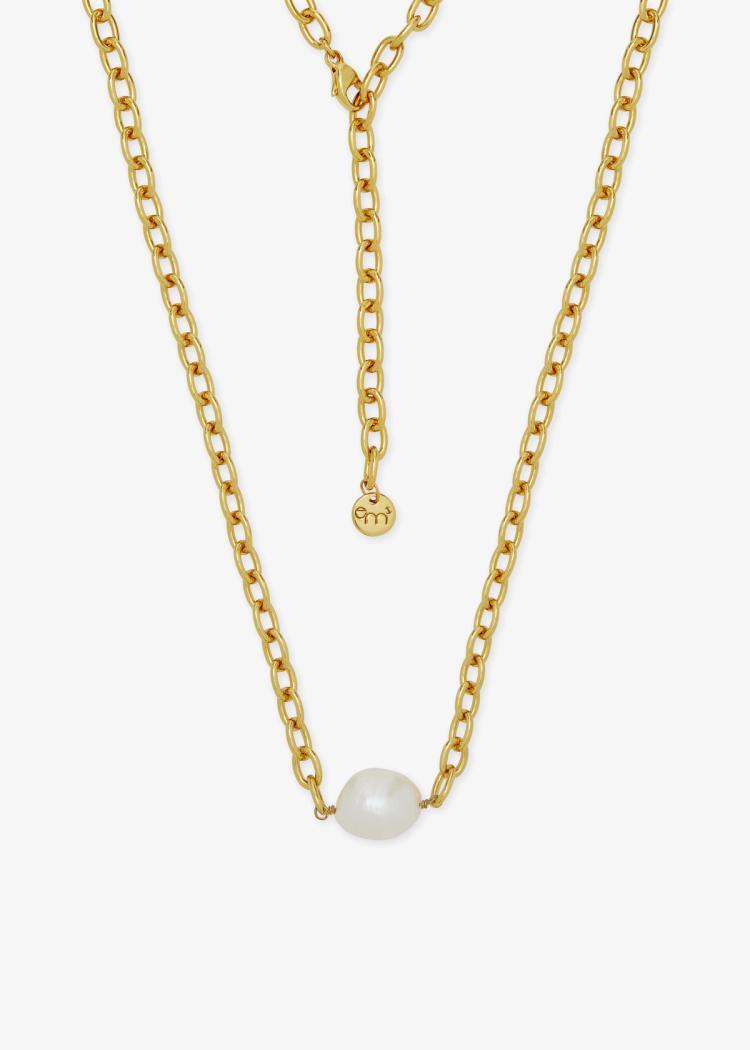 Secondary product image for "Necklace Chain Pearl Gold"