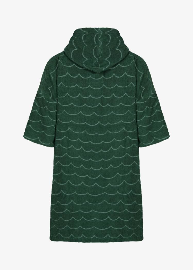 Secondary product image for "Frottéponcho Våg Grön"