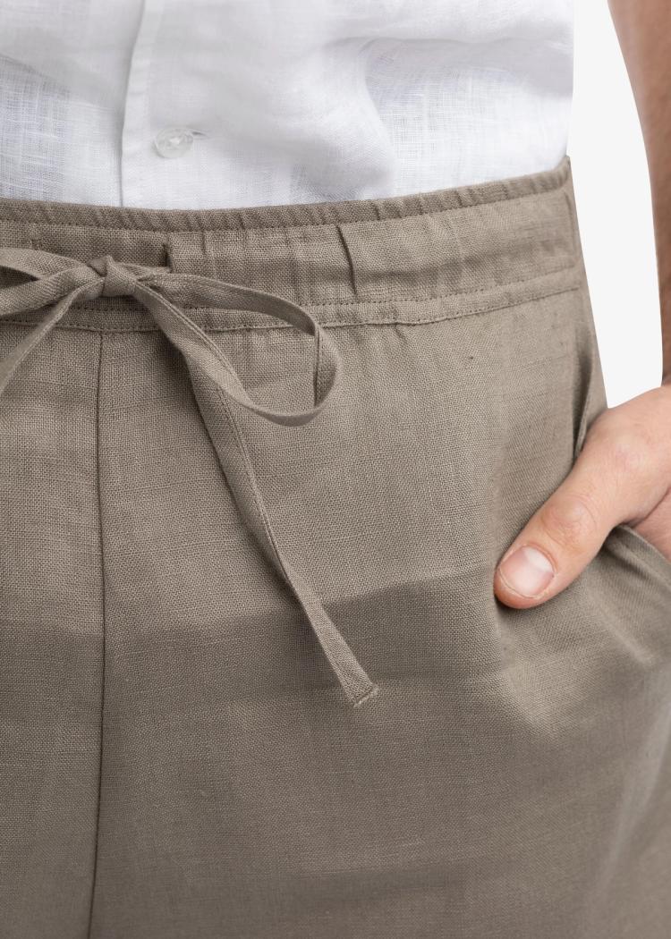 Secondary product image for "Benny Linneshorts Khaki Sand"