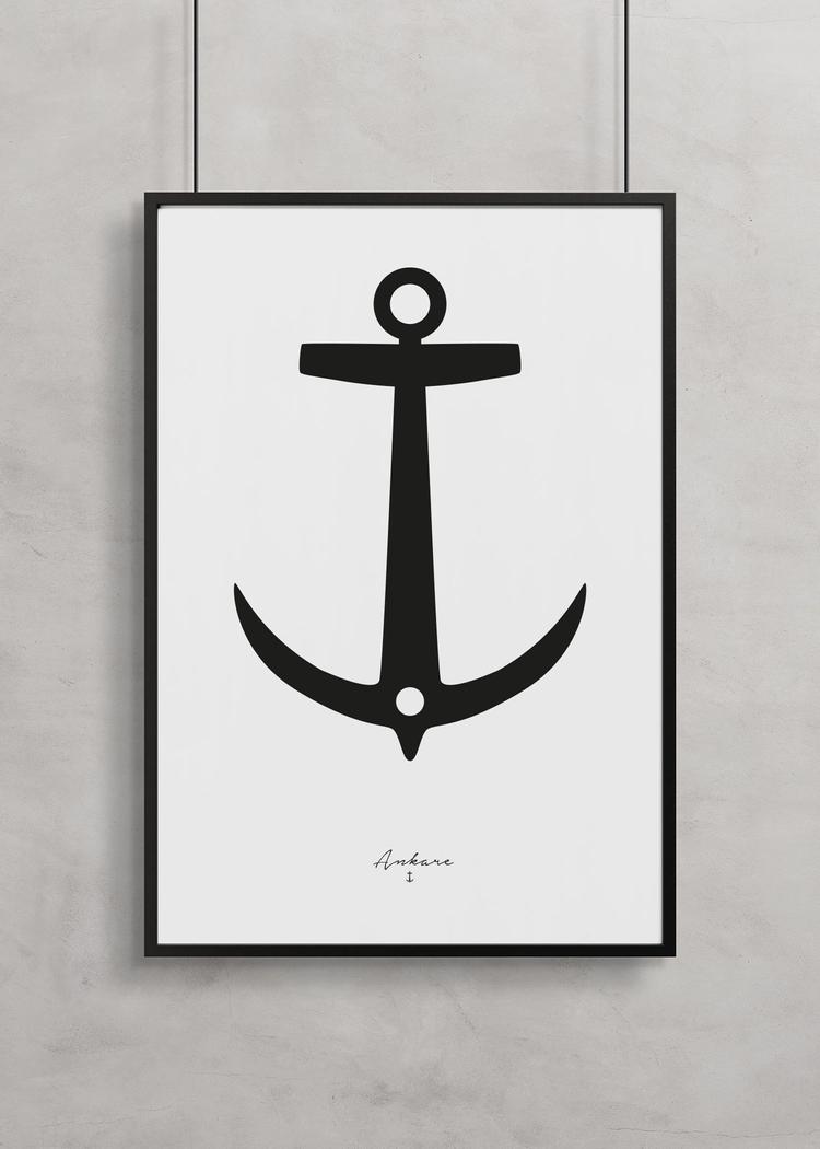 Secondary product image for "Poster Anchor Black"