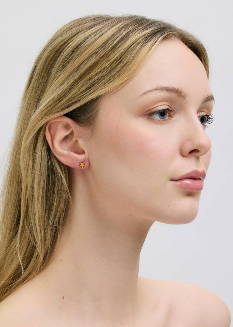 Secondary product image for "Earring Starfish Gold"