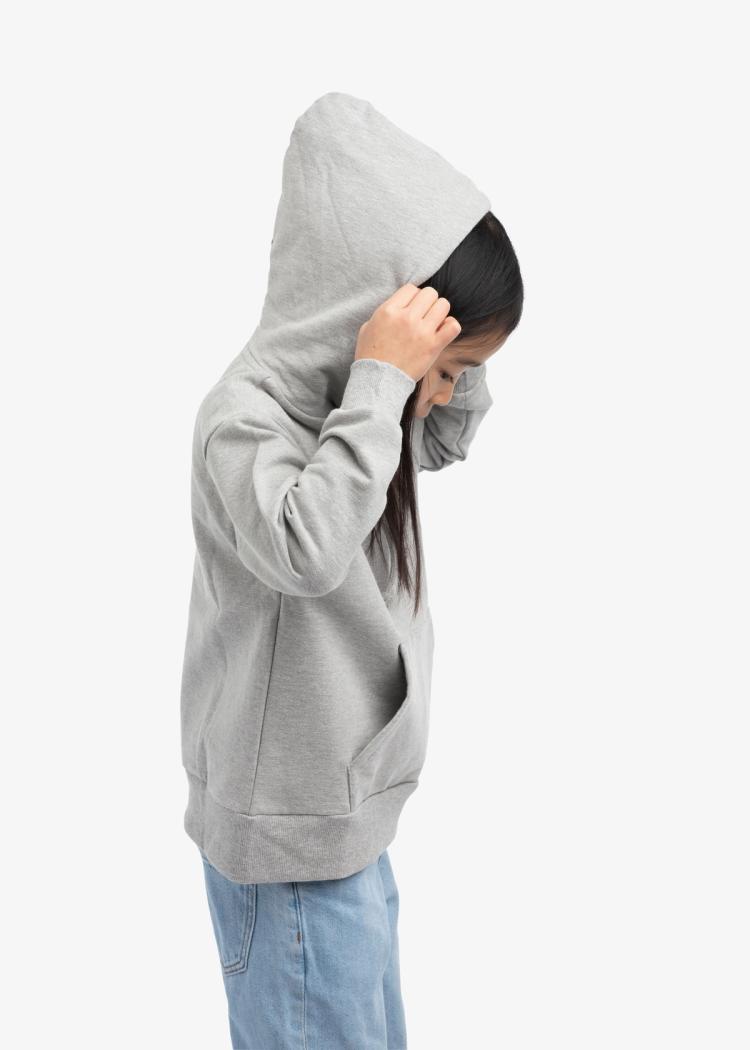 Secondary product image for "Joo Hood Kids Grey Melange"