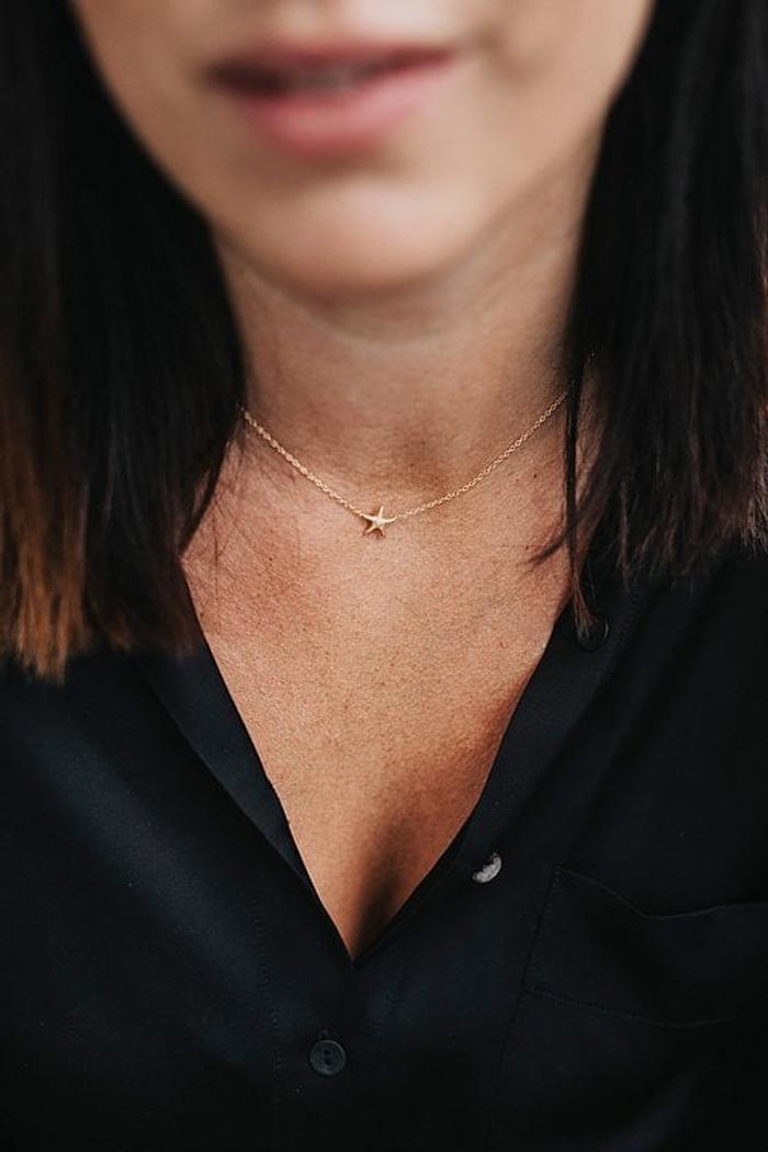 Secondary product image for "Halsband Sjöstjärna Guld"
