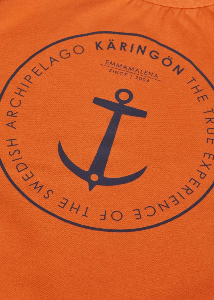 Secondary product image for "T-shirt Käringön Tvättad Orange Barn"