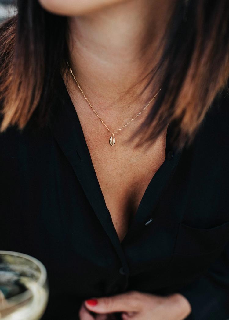 Secondary product image for "Halsband Snäcka Strand Guld"