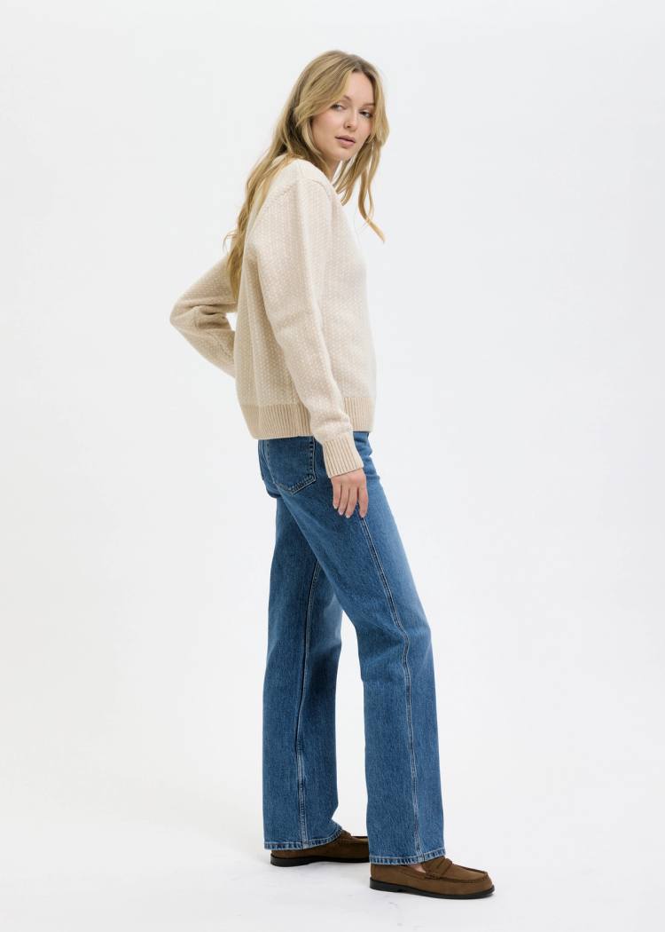 Secondary product image for "Olga Knit Sweater Beige"