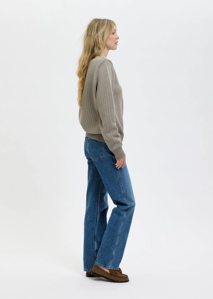 Secondary product image for "Olga Knit Sweater grey Cotton"