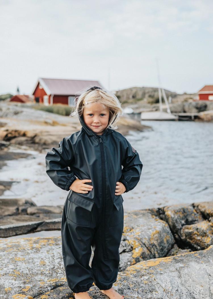 Secondary product image for "Storm Rain Onepiece Marinblå"