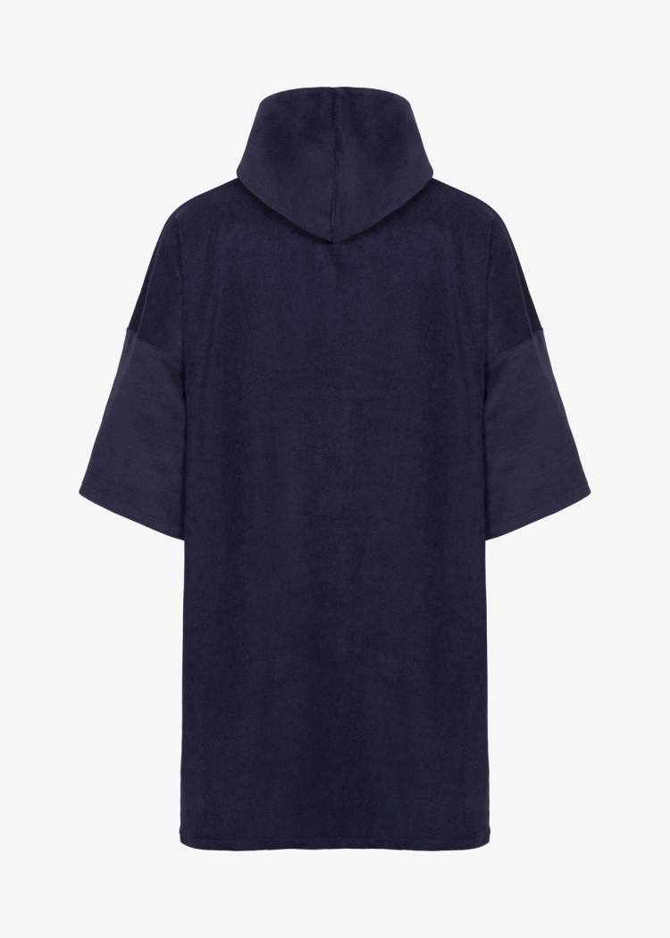 Secondary product image for "Frottéponcho Marinblå LS"