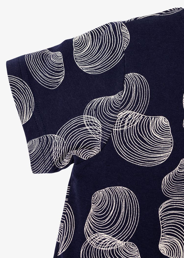 Secondary product image for "T-shirt Barn Snäcka Marinblå"