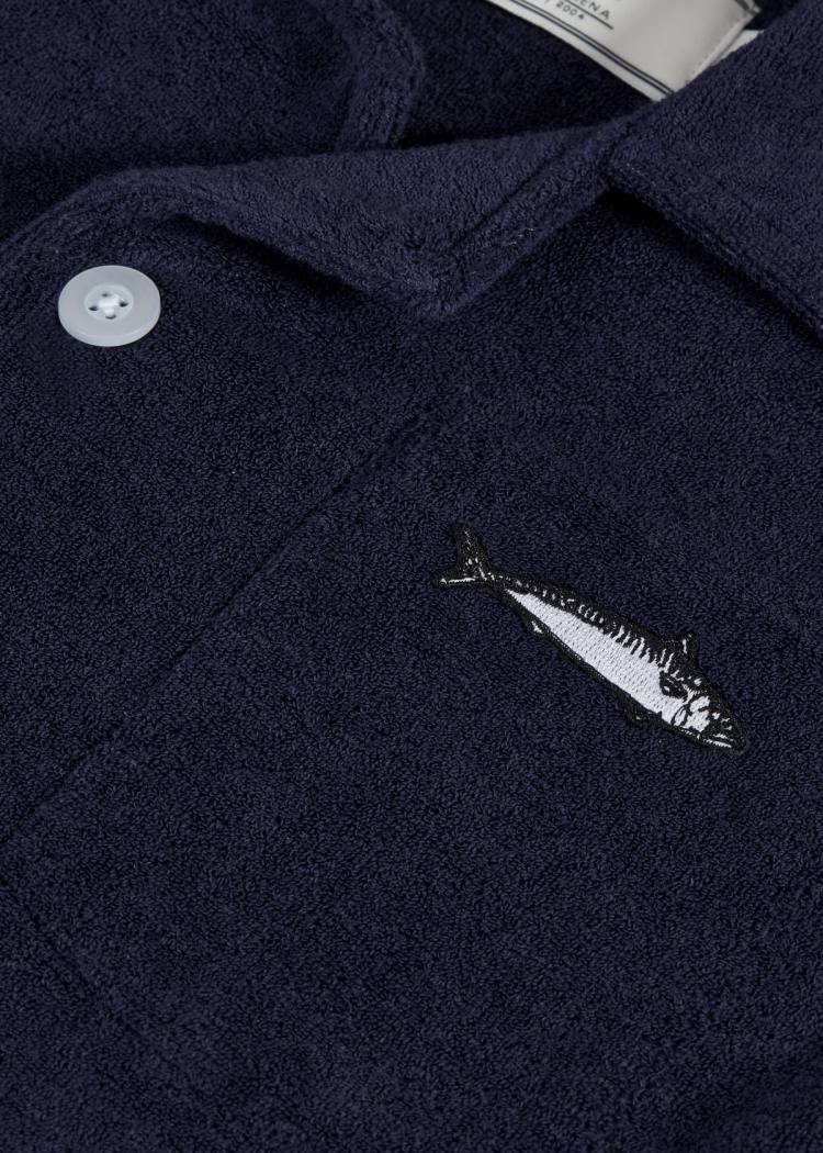 Secondary product image for "Frottéskjorta Marinblå Barn"