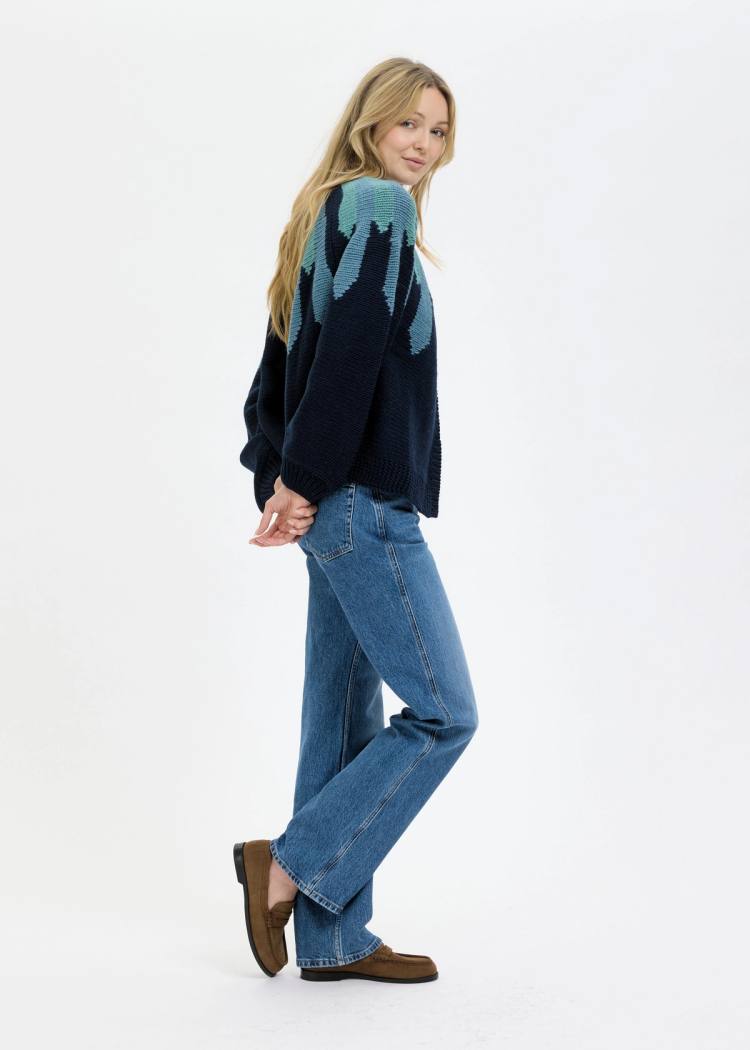 Secondary product image for "Bohus Cardigan Navy"