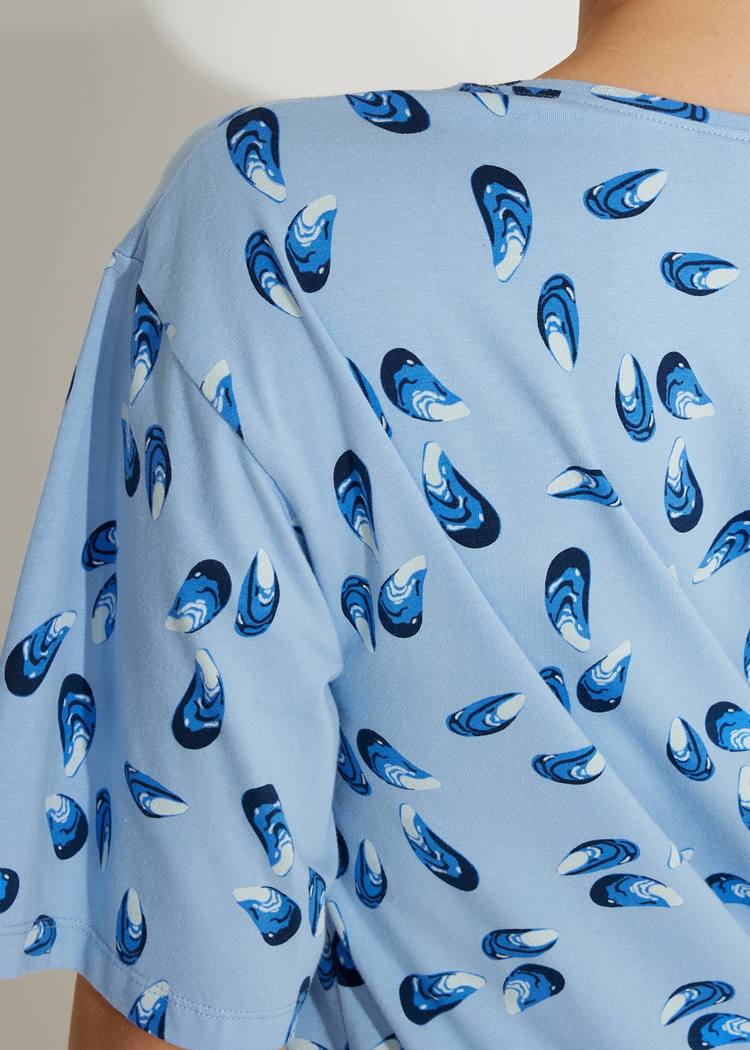 Secondary product image for "Tuva T-shirt Blåmussla Blå"