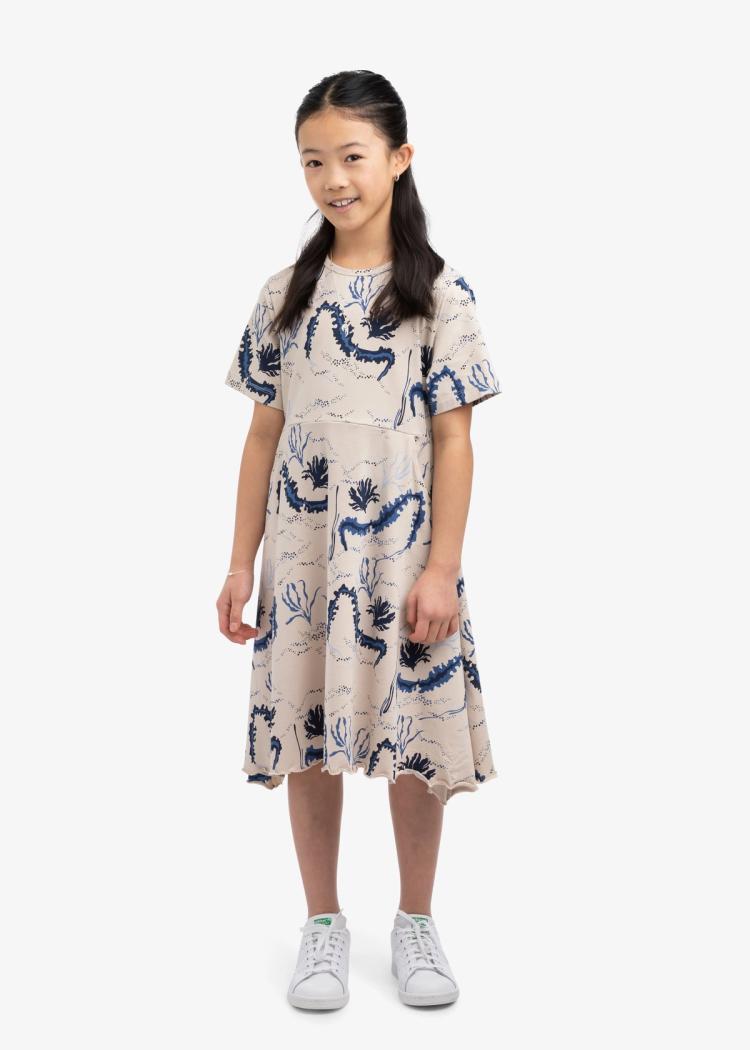 Secondary product image for "Moa Dress Kids Seaweed Beige"
