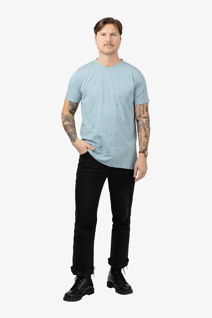 Secondary product image for "T-shirt Mini Snäcka Granitblå"