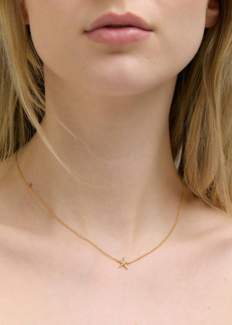 Secondary product image for "Halsband Sjöstjärna Guld"