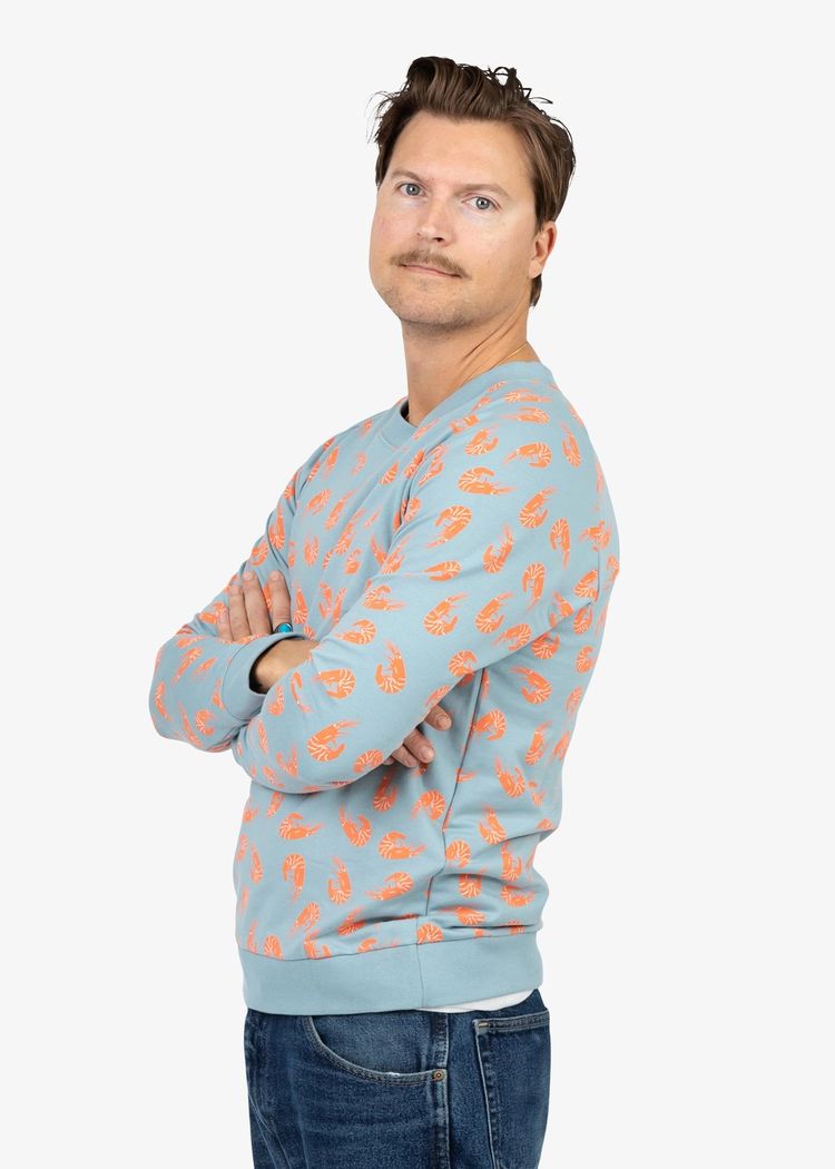 Secondary product image for "Tröja Räka Granitblå"