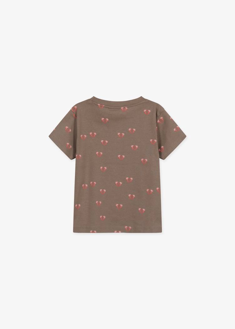 Secondary product image for "T-shirt Räkhjärta Brun Barn"