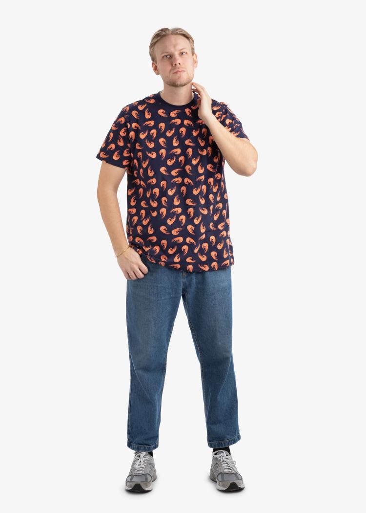 Secondary product image for "T-shirt Räka Marinblå"