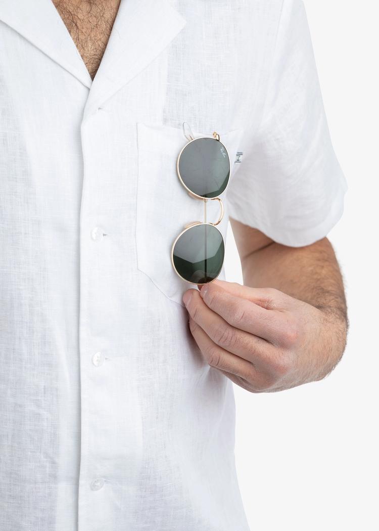 Secondary product image for "Jonte Linen Shirt Off-white"