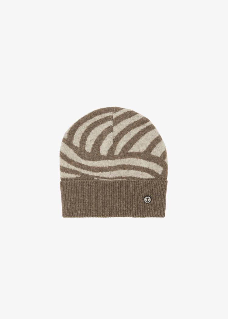 Secondary product image for "Windy Wave Beanie Sand"