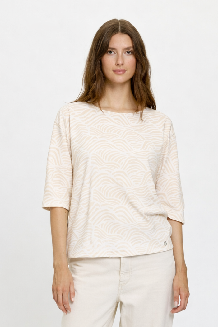 Secondary product image for "Mela Blouse Windy Wave Beige"