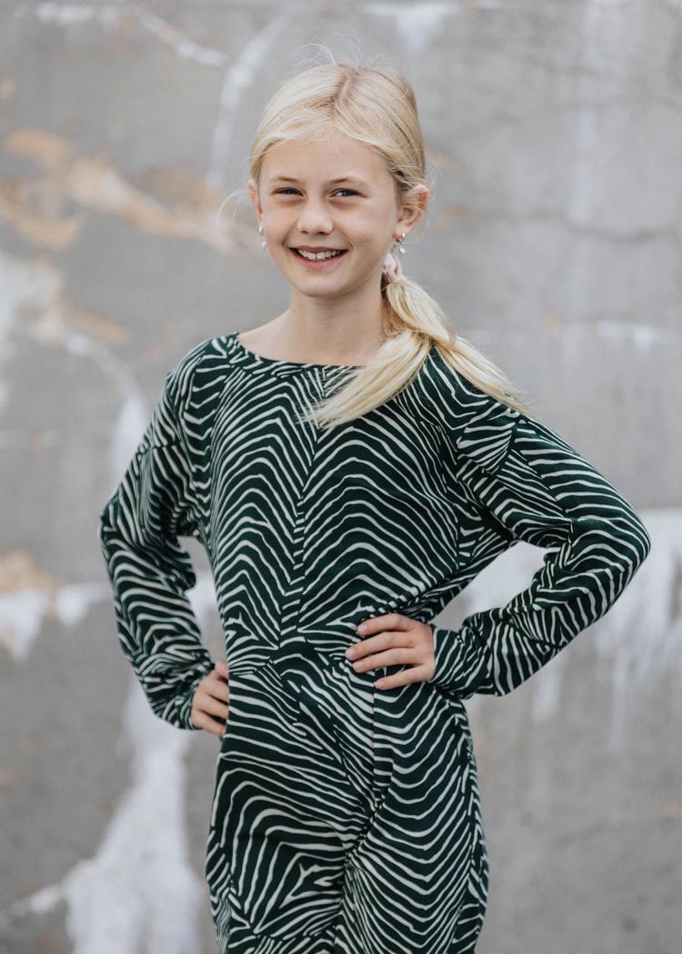 Secondary product image for "Surrie Dress Kids Salmon Green"