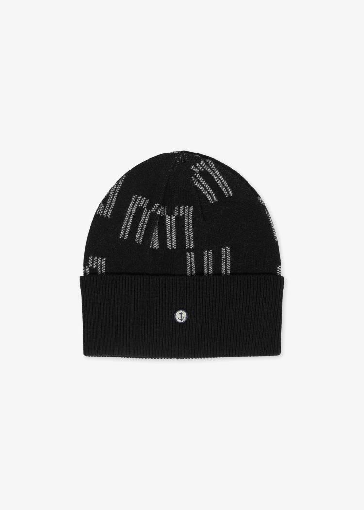 Secondary product image for "EM Knitted Beanie Black"