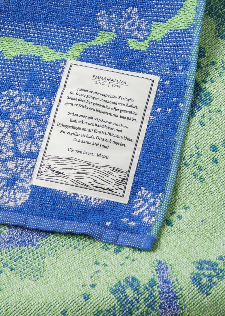 Secondary product image for "Gästhandduk Sockertång Blå"