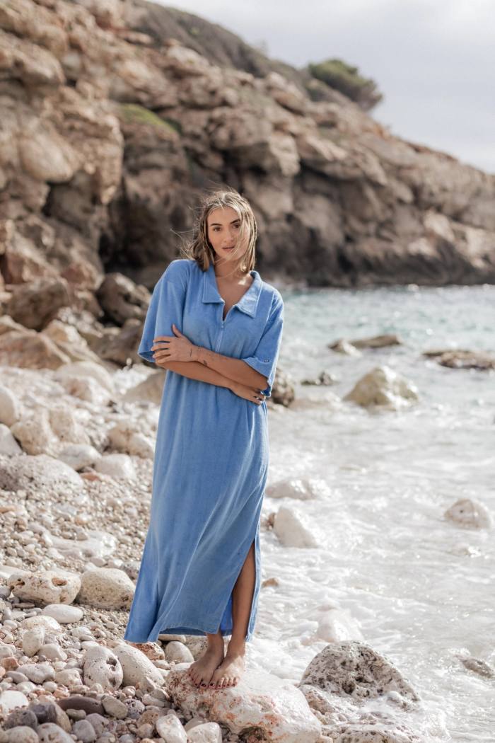 Secondary product image for "Tyra Klänning Blå"