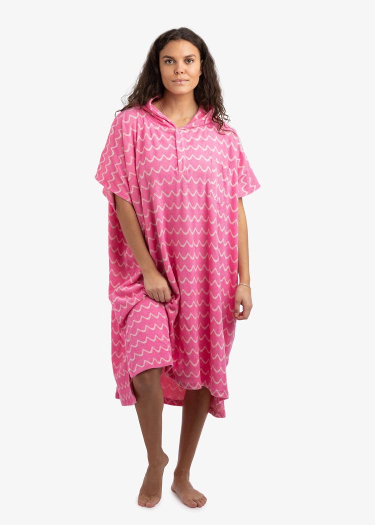 Secondary product image for "Terry Poncho Wave Pink"