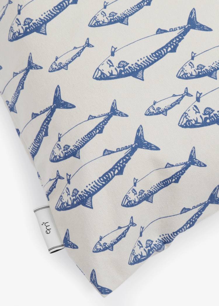 Secondary product image for "Pillowcase Mackerel Vintage"