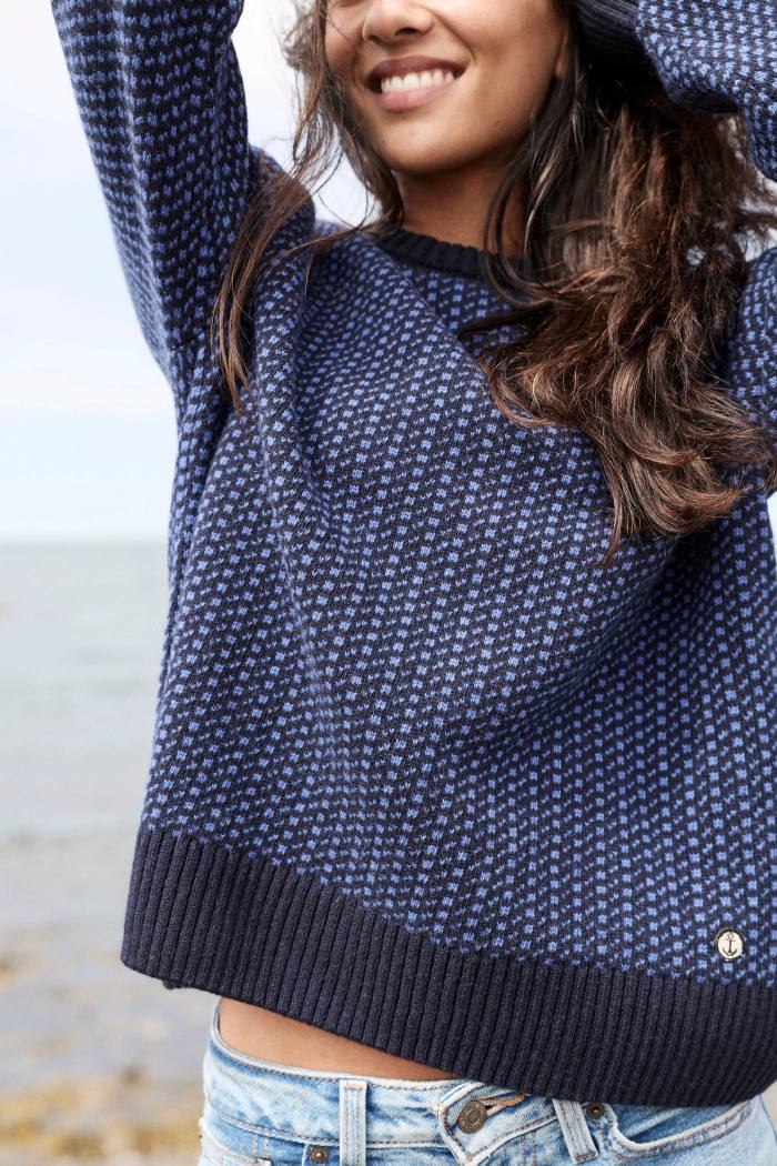 Secondary product image for "Olga Stickad Navy"