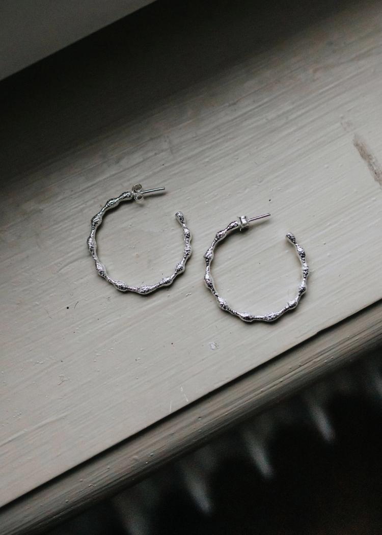 Secondary product image for "Tång Örhänge 30 mm Silver"