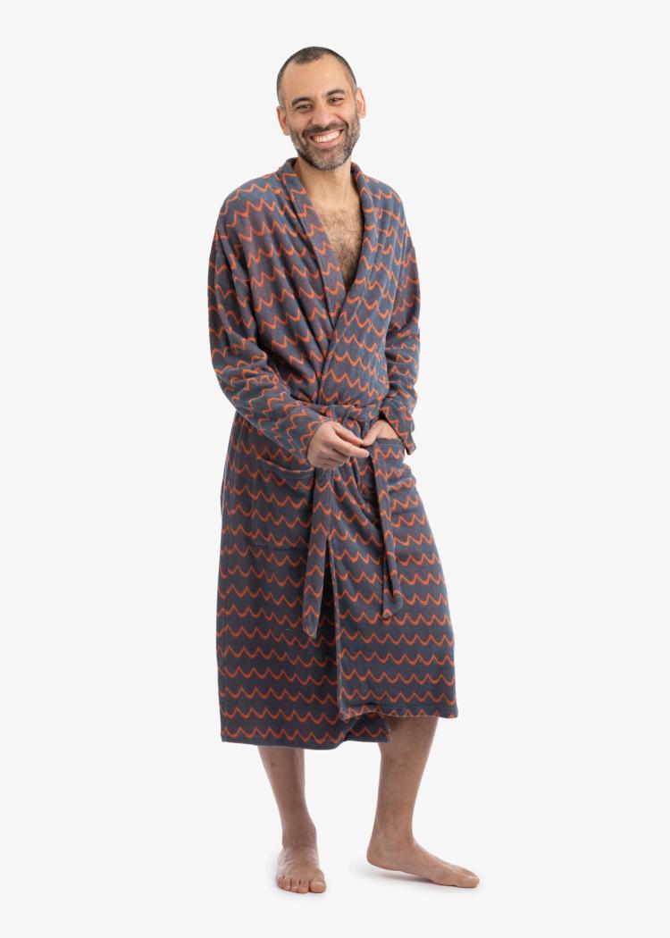 Secondary product image for "Bathrobe Wave Petrol"