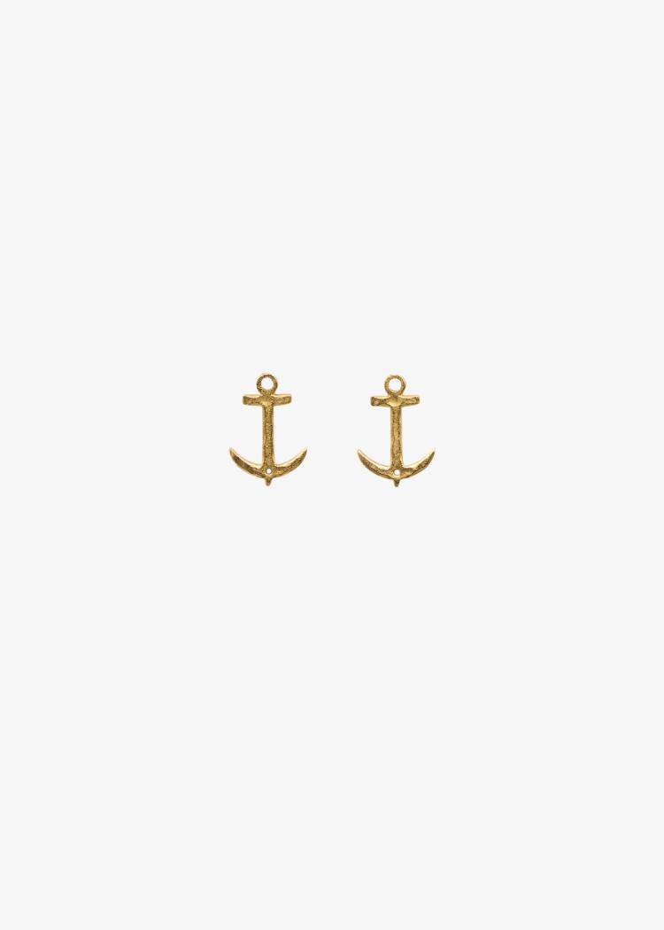 Secondary product image for "Earring Anchor Gold"