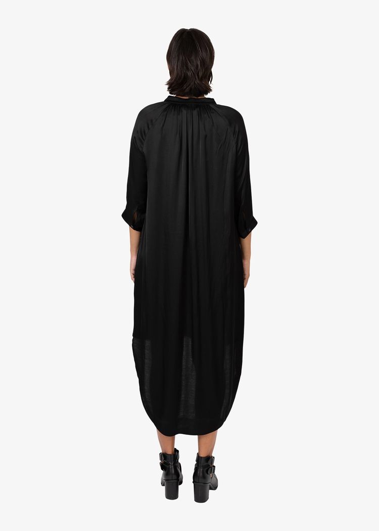Secondary product image for "Marie Skjortklänning Svart"
