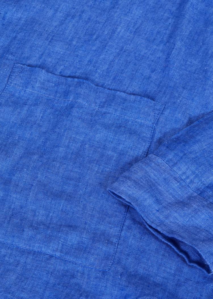 Secondary product image for "Three Pocket Overshirt Linne Blåblå"