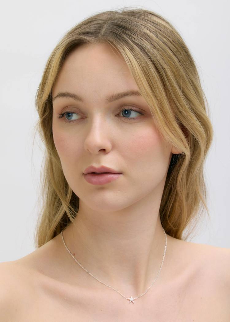 Secondary product image for "Necklace Starfish Silver"