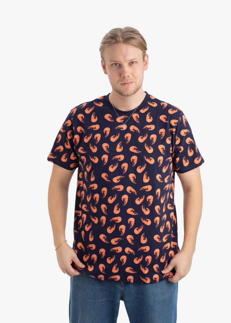 Secondary product image for "T-shirt Räka Marinblå"