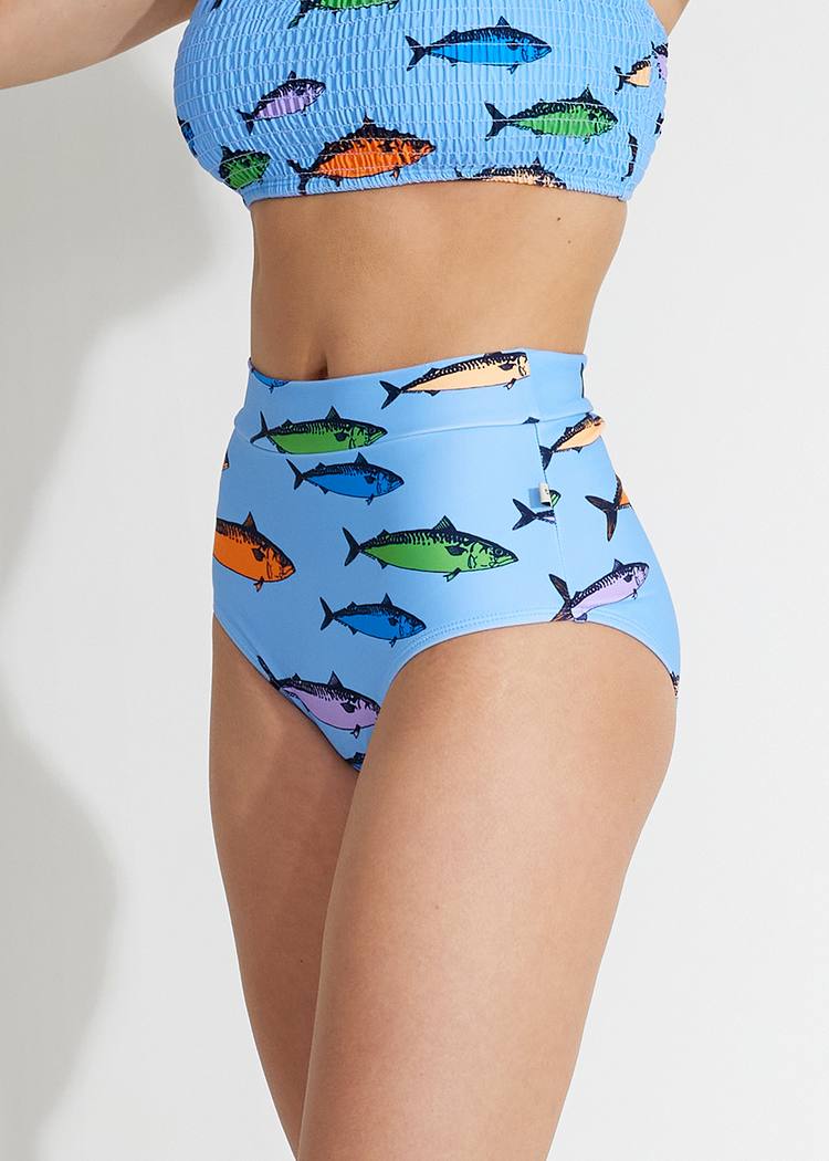 Secondary product image for "Ilse Waffle Bikini Trosa Makrill Multi"