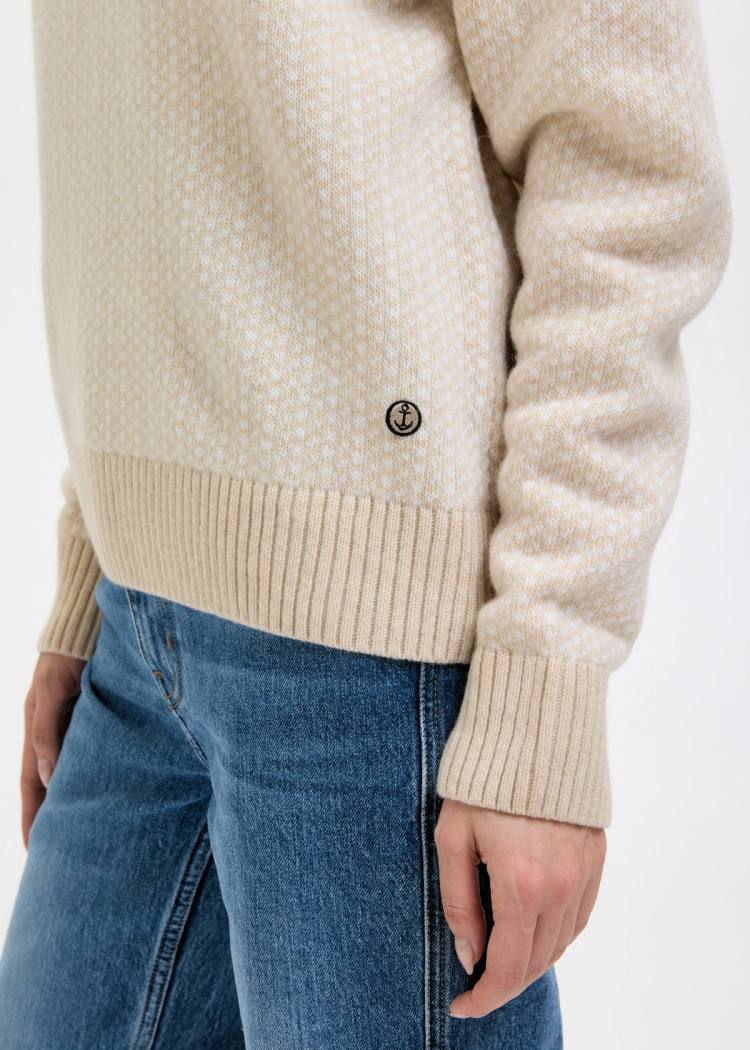 Secondary product image for "Olga Stickad  Beige"