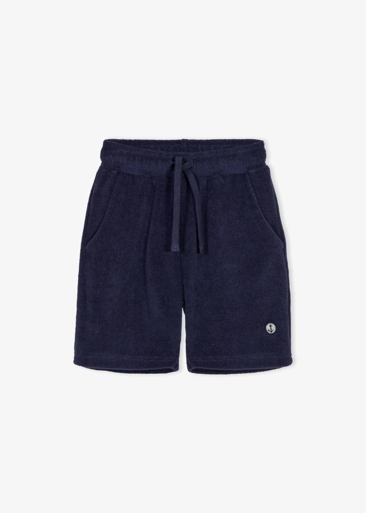 Secondary product image for "Wo Frottéshorts Marinblå Barn"