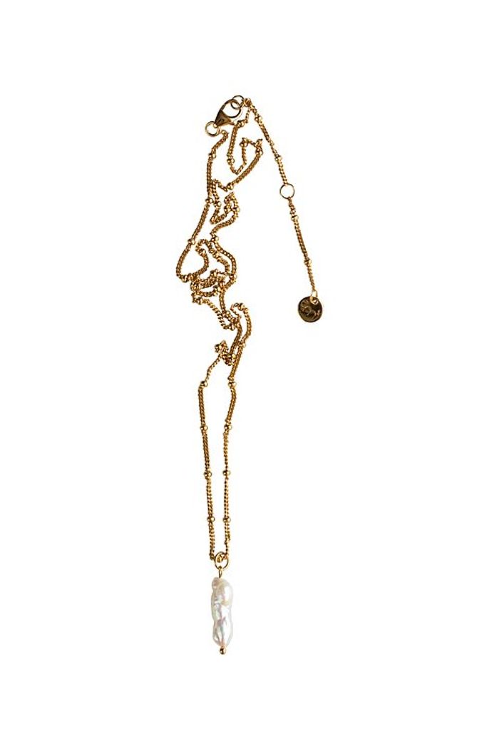 Secondary product image for "Halsband Pärla Guld"