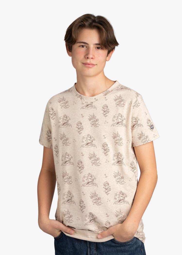 Secondary product image for "T-shirt Tatuering Brun"
